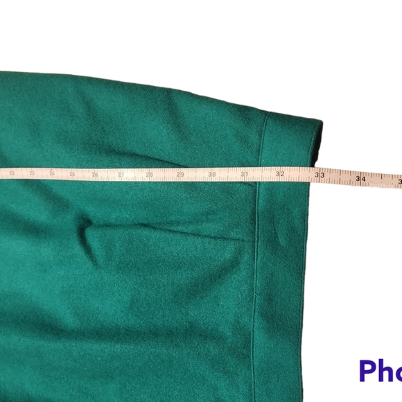 Green vtg Blazer Skirt Set - Picture 7 of 16